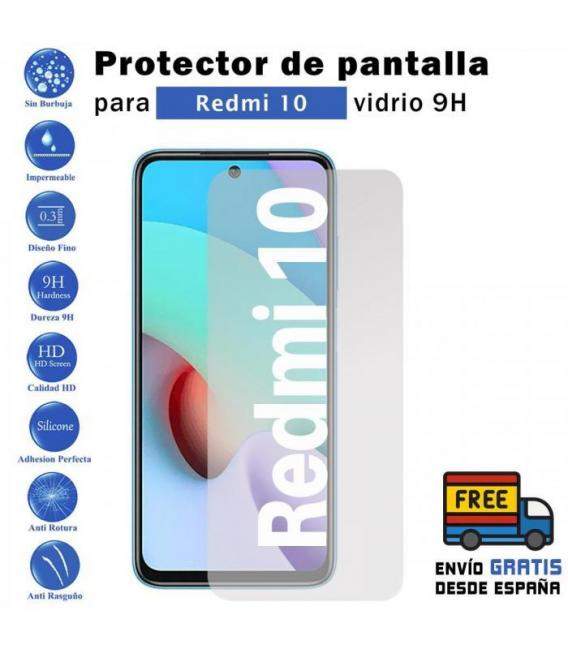 Protector de pantalla Xiaomi Redmi 10 de Cristal Templado Vidrio 9H para movil - Todotumovil