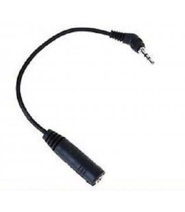 Cable ADAPTADOR de audio MINIJACK MACHO 2,5 mm JACK HEMBRA 3,5 mm FINO A GORDO 