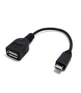 CABLE ADAPTADOR HOST OTG USB 2.0 HEMBRA A MICRO USB MACHO ON THE GO PEN DRIVE