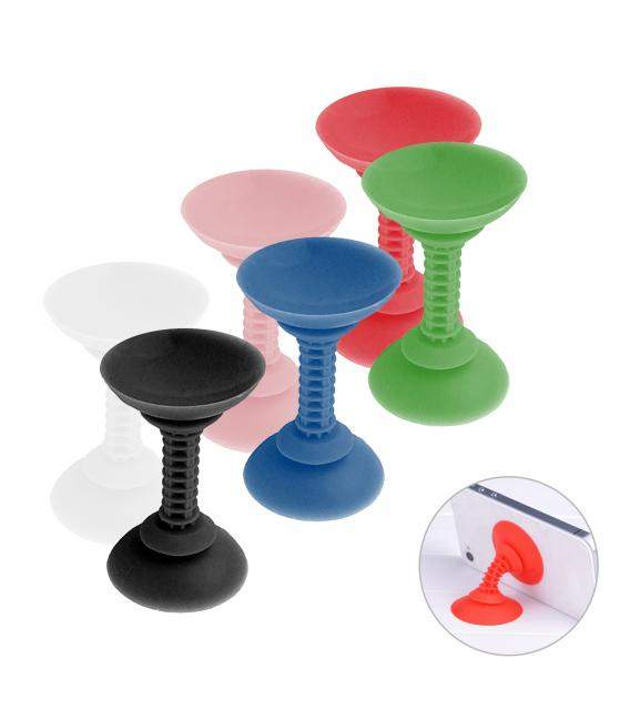 Soporte ventosa doble cara de silicona para móvil, tablet, GPS. 6 colores a elegir.