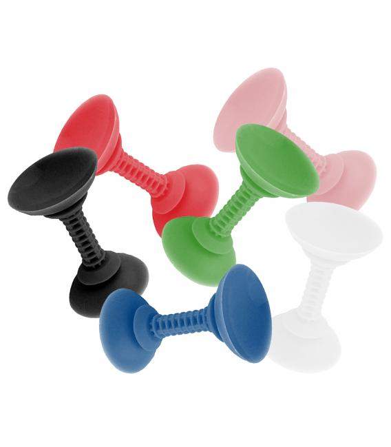 Soporte ventosa doble cara de silicona para móvil, tablet, GPS. 6 colores a elegir.