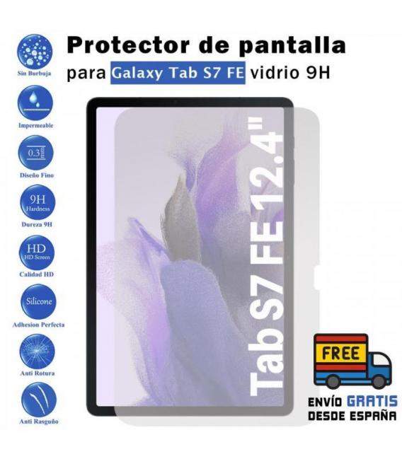Protector de Pantalla Para Samsung Galaxy Tab S7 FE 12.4" Vidrio 9H