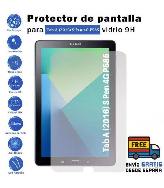 Protector de Pantalla Para Samsung Galaxy Tab A (2016) S Pen 4G P585 Vidrio 9H