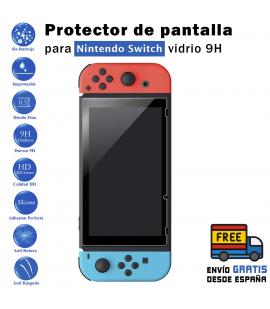 Protector de Pantalla para Nintendo Switch Cristal Templado Pantalla,fácil instalación, a Prueba de Rotura, arañazos-Resistente