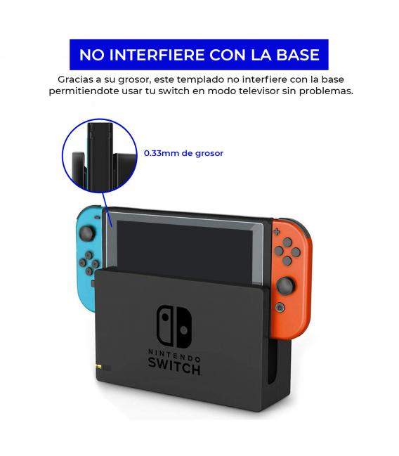 Protector de Pantalla para Nintendo Switch Cristal Templado Pantalla,fácil instalación, a Prueba de Rotura, arañazos-Resistente