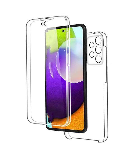 Funda TPU 360 para Samsung Galaxy A02s A12 A22 A32 A42 A52 A52S A72 5G. Carcasa doble cara transparente de silicona para movil