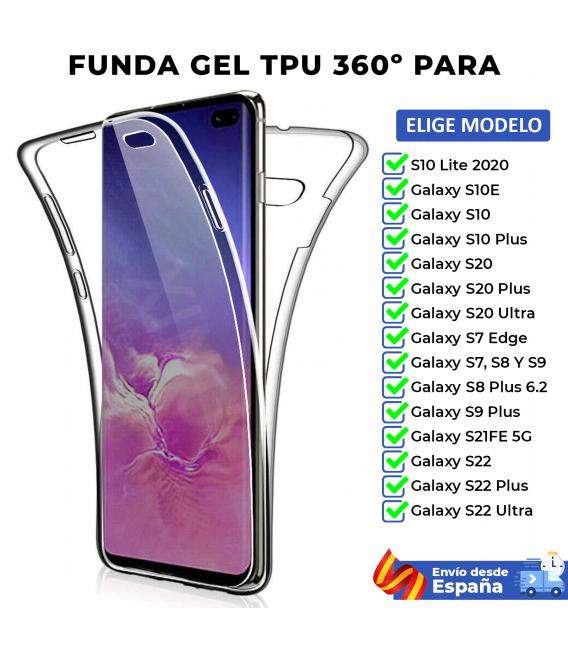 Funda TPU 360 Samsung Galaxy S7 S8 6.2 S9 S10 S10e S20 S21FE 5G S22 Normal Edge Lite Ultra Plus