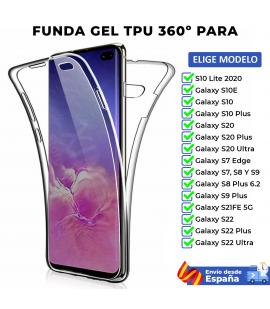 Funda TPU 360 Samsung Galaxy S7 S8 6.2 S9 S10 S10e S20 S21FE 5G S22 Normal Edge Lite Ultra Plus
