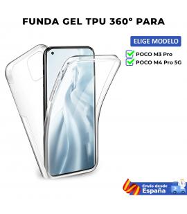 Funda TPU 360 para Xiaomi Poco M3 Pro M4 Pro 5G. Carcasa doble cara transparente de silicona para movil