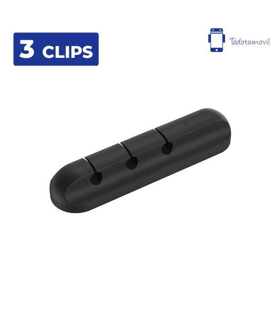 Organizador de Cables de Silicona Soporte de Cable para Ratón Teclado y Auriculares con USB Flexible