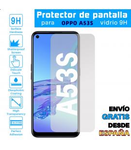 Protector de Pantalla para Oppo A53s Cristal Templado Vidrio 9H Premium