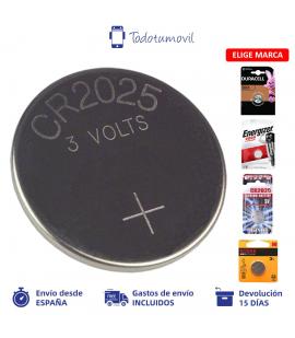 Pila de Litio. Pila de botón CR2025 Duracell Energizer Kodak Maxell