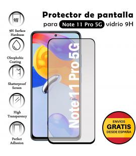 Kit Protector de Pantalla para Xiaomi Redmi Note 11 Pro 5G NEGRO Completo