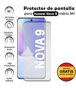 Kit Protector de Pantalla para Huawei Nova 9 NEGRO cristal templado 3D Completo