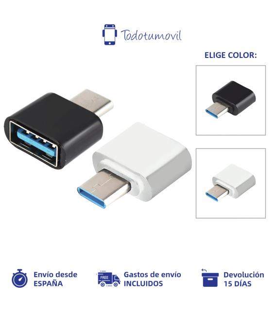 Adaptador usb a tipo c universal otg tipo c, convertidor de sincronización de datos para múltiples dispositivos