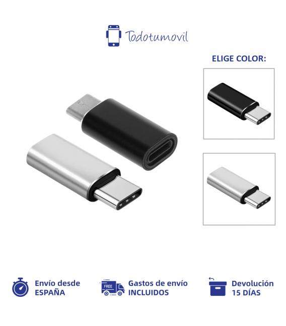 Adaptador de 8 pines a Usb tipo C para iphone, Conector de cargador tipo c, convertidor de sincronización de datos