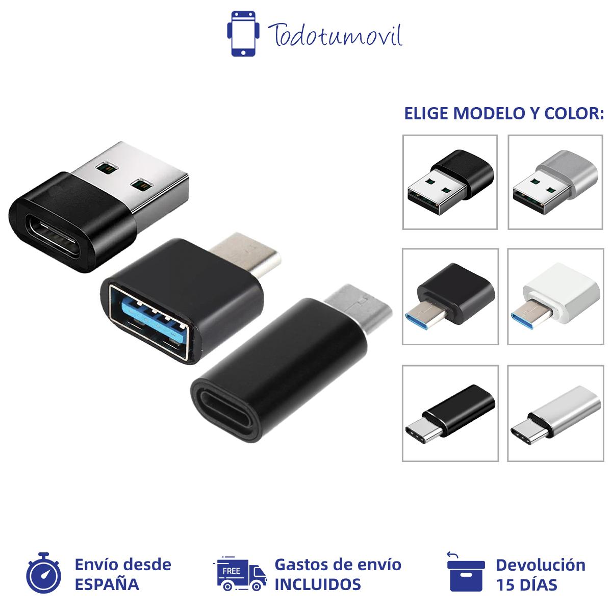 Adaptador de Cable OTG Usb 3,0 A Usb tipo C, 8 pines a usb a c