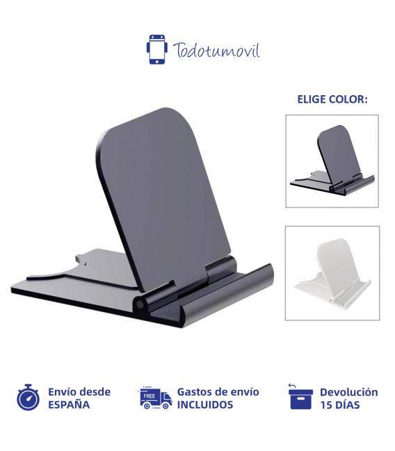 Soporte de teléfono portátil para tableta, base ajustable y plegable para IPhone, Android, Tablet...