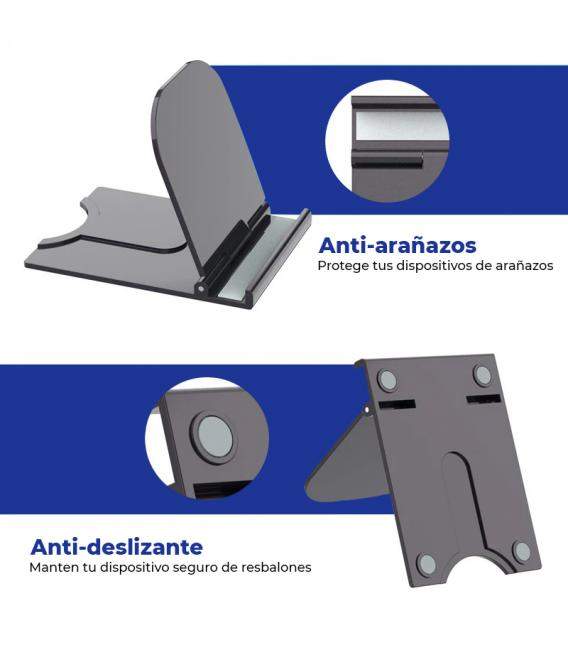 Soporte de teléfono portátil para tableta, base ajustable y plegable para IPhone, Android, Tablet...