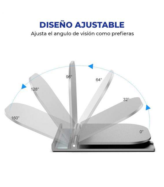 Soporte de teléfono portátil para tableta, base ajustable y plegable para IPhone, Android, Tablet...