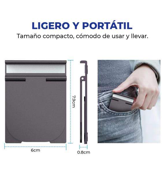 Soporte de teléfono portátil para tableta, base ajustable y plegable para IPhone, Android, Tablet...