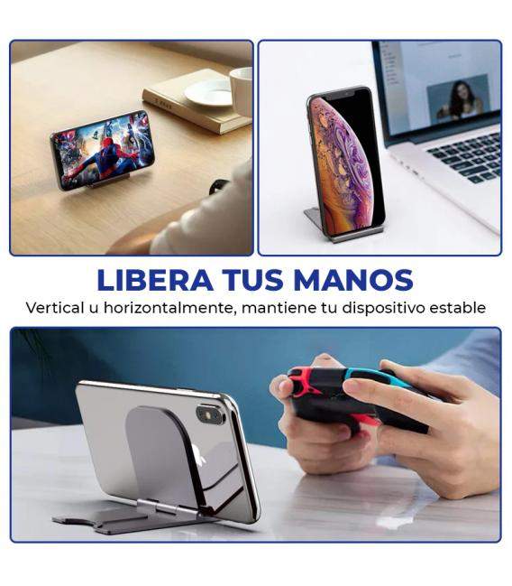Soporte de teléfono portátil para tableta, base ajustable y plegable para IPhone, Android, Tablet...