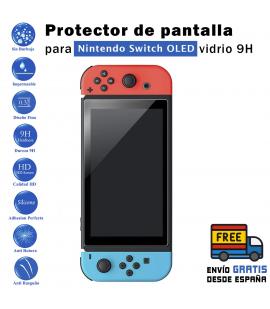 Protector de Pantalla para Nintendo Switch OLED Cristal Templado Pantalla,fácil instalación, a Prueba de Rotura, Resistente