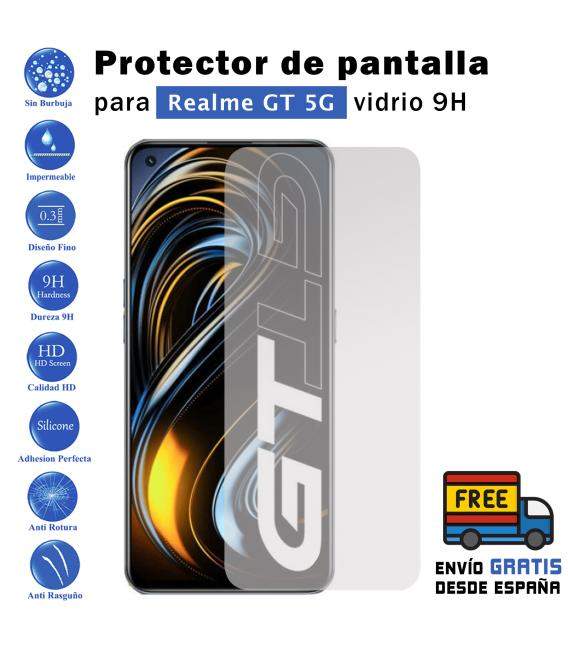Protector de pantalla Realme GT 5G de Cristal Templado Vidrio 9H para movil - Todotumovil