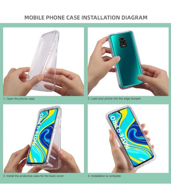 Funda TPU 360 para Xiaomi Mi 11 10 10T 9T 9 SE Note Lite Pro Ultra 5G