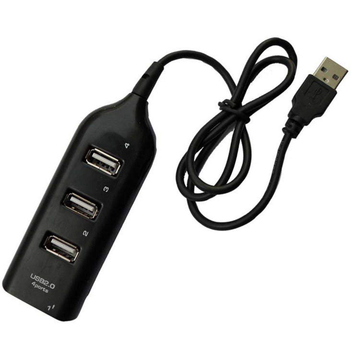 CABLE LADRON USB MULTIPUERTO ADAPTADOR DUPLICADOR CONEXION 2.0 NEGRO