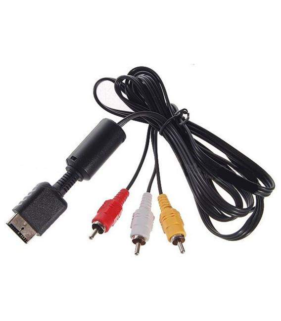 CABLE AV TV POR COMPONENTES PARA PLAY STATION 2 3 PS2 PS3 AUDIO VIDEO RCA 3RCA