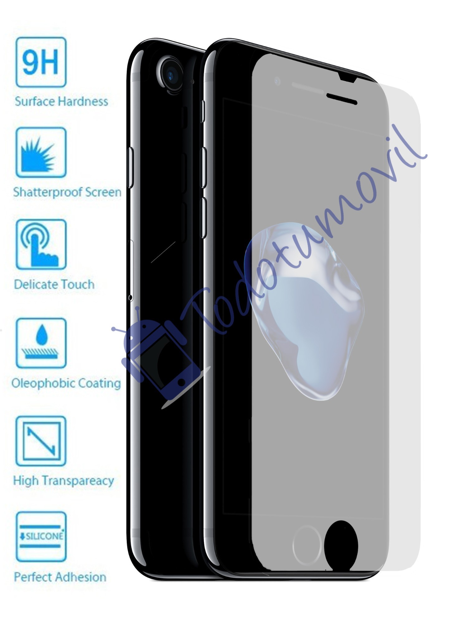Lote Protector de Pantalla Cristal Templado para Apple Iphone 7 Plus de 5.5