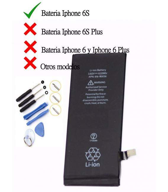 Kit Repuesto bateria interna + herramientas compatible con Apple iphone 6S 6GS