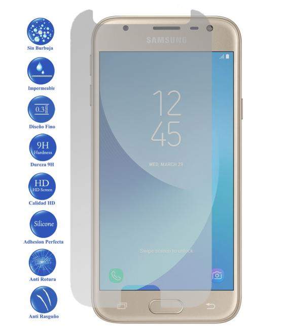 Protector de Pantalla Cristal Templado Vidrio 9H para Samsung Galaxy J3 2017