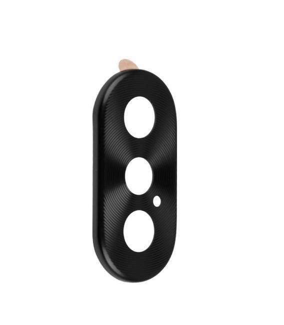 Protector Aro Anillo de metal para camara y lente Apple Iphone X 10 Color Negro