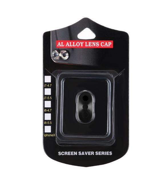 Protector Aro Anillo de metal para camara y lente Apple Iphone X 10 Color Negro