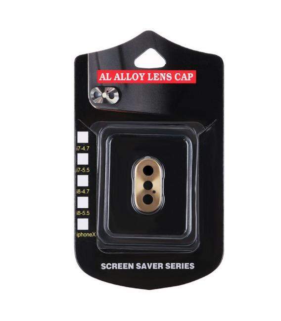 Protector Aro Anillo de metal para camara y lente Apple Iphone X 10 Color Oro