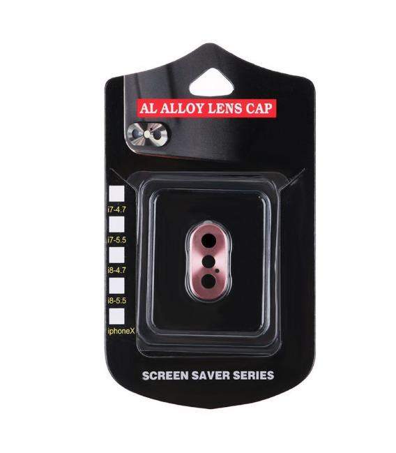 Protector Aro Anillo de metal para camara y lente Apple Iphone X 10 Color Rosa