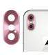 Protector Aro Anillo de metal para camara y lente Apple Iphone X 10 Color Rosa - thumbnail 1