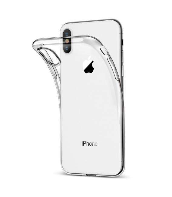 Funda de gel TPU carcasa silicona para movil Apple Iphone X TRANSPARENTE