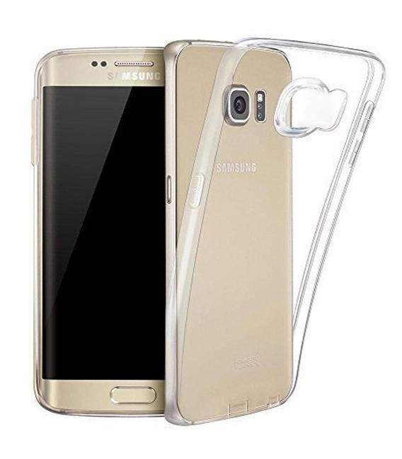 Funda de gel TPU carcasa silicona para Samsung Galaxy S6 Edge Transparente