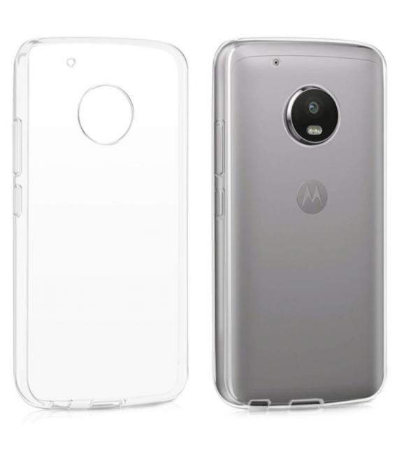 Funda de gel TPU carcasa protectora silicona para Motorola G5 Transparente