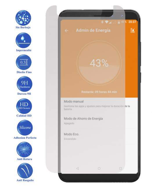 Protector de Pantalla Cristal Templado Vidrio 9H Premium para Wiko View Prime