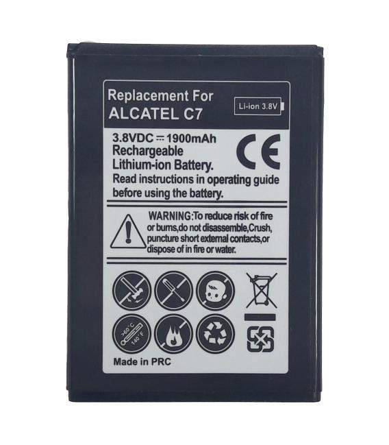 Bateria de recambio neutral Modelo TLi019B2 repuesto para movil Alcatel C7