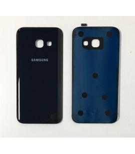 Tapa de bateria cristal trasero para Samsung Galaxy A3 2017 Negro Back Cover