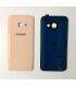 Tapa trasera de bateria cristal trasero para Samsung Galaxy A3 2017 Oro Rosa - thumbnail 1