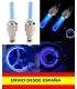 2x Tapon Luz Led para valvula Llanta de Rueda Coche Moto Bici Bicicleta LUCES - thumbnail 3