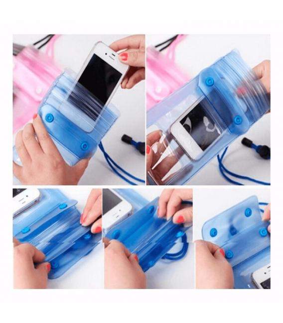 Funda acuatica sumergible movil Bolsa de agua estanca impermeable para telefono
