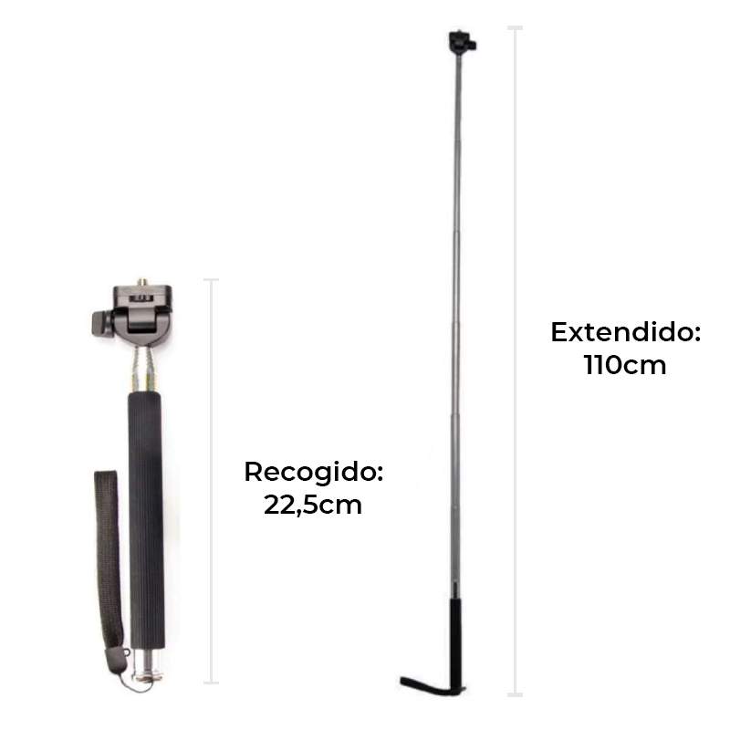 Soporte extensible de mano para selfie